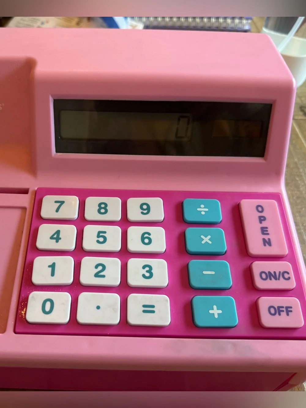 Kids Pink Play Cash Register Toy - Learning Resources